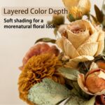 Artificial Fall Flowers Bouquet, Mixed Hydrangea Rose Peony Dahlia, Real Touch Faux Silk thumbnail - BloomWitness artificial flower