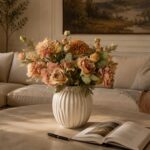 Artificial Fall Flowers Bouquet, Mixed Hydrangea Rose Peony Dahlia, Real Touch Faux Silk thumbnail - BloomWitness artificial flower
