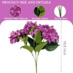 4 Pack Artificial Hydrangeas, UV Resistant Faux Silk Flowers for Outdoor Planters thumbnail - BloomWitness artificial flower