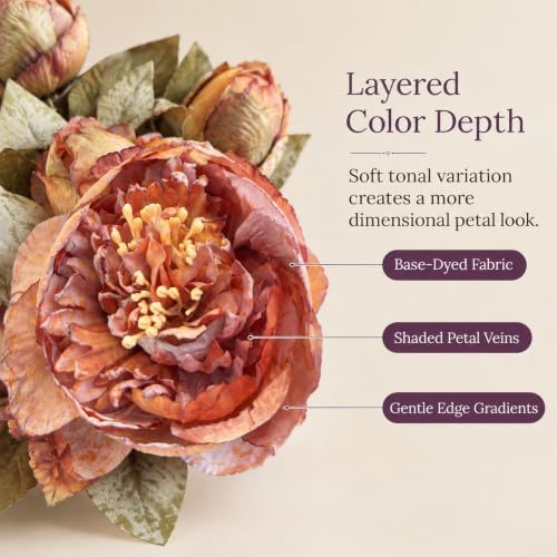 close-up of a UV resistant faux hydrangea bloom showing natural petal detail and depth
