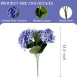 4 Pack Artificial Hydrangeas, UV Resistant Faux Silk Flowers for Outdoor Planters thumbnail - BloomWitness artificial flower
