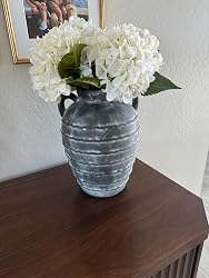 Real Touch Hydrangea Artificial Flowers, 19.7in Faux Silk Stems Bundle