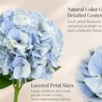 6 Stems Real Touch Hydrangea Bouquet, Lifelike Faux Silk Flowers for Vase Decor (Blue / Pink) thumbnail - BloomWitness artificial flower