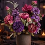 11 Stems Artificial Peony Hydrangea Rose Dahlia Bouquet, Real Touch Faux Silk Flowers for Vase thumbnail - BloomWitness artificial flower