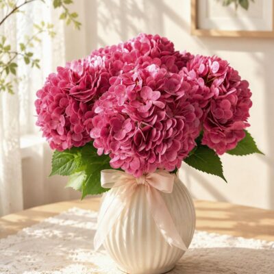 Hydrangea  Real Touch - alternate view artificial flower BloomWitness