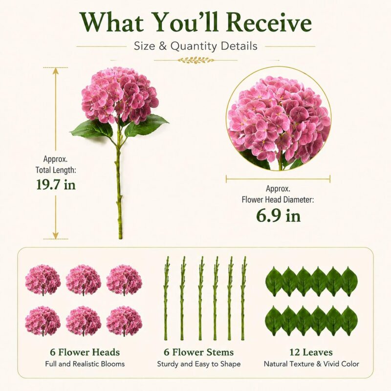 Hydrangea  Real Touch