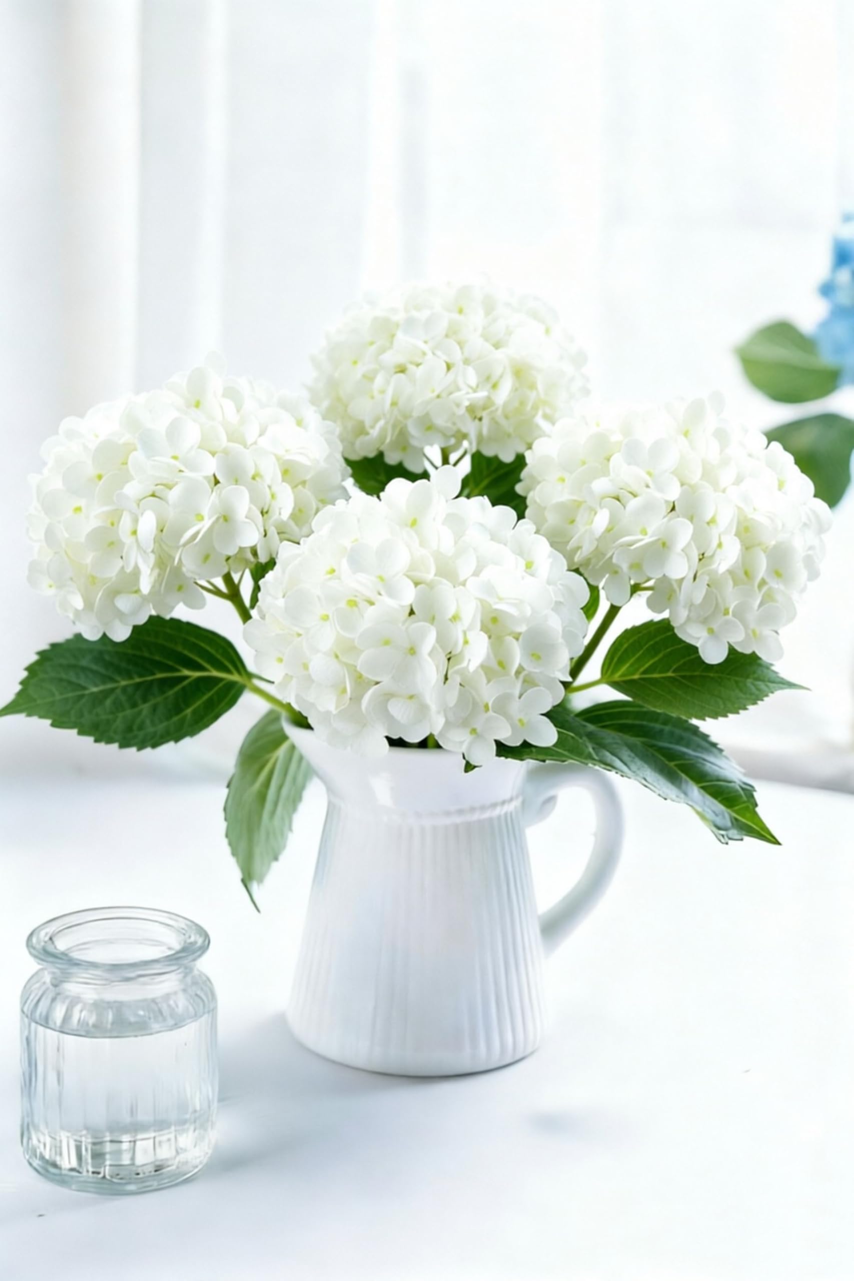 Hydrangeas White 7 - BloomWitness artificial flowers