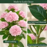 Artificial Hydrangea Tree (3ft) – Real Touch Potted Faux Flowers for Home & Porch Décor thumbnail - BloomWitness artificial flower