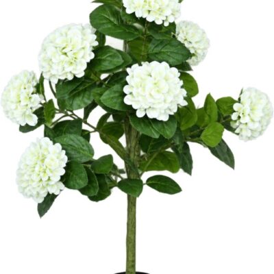 Artificial Hydrangea Tree (3ft) – Real Touch Potted Faux Flowers for Home & Porch Décor - alternate view artificial flower BloomWitness