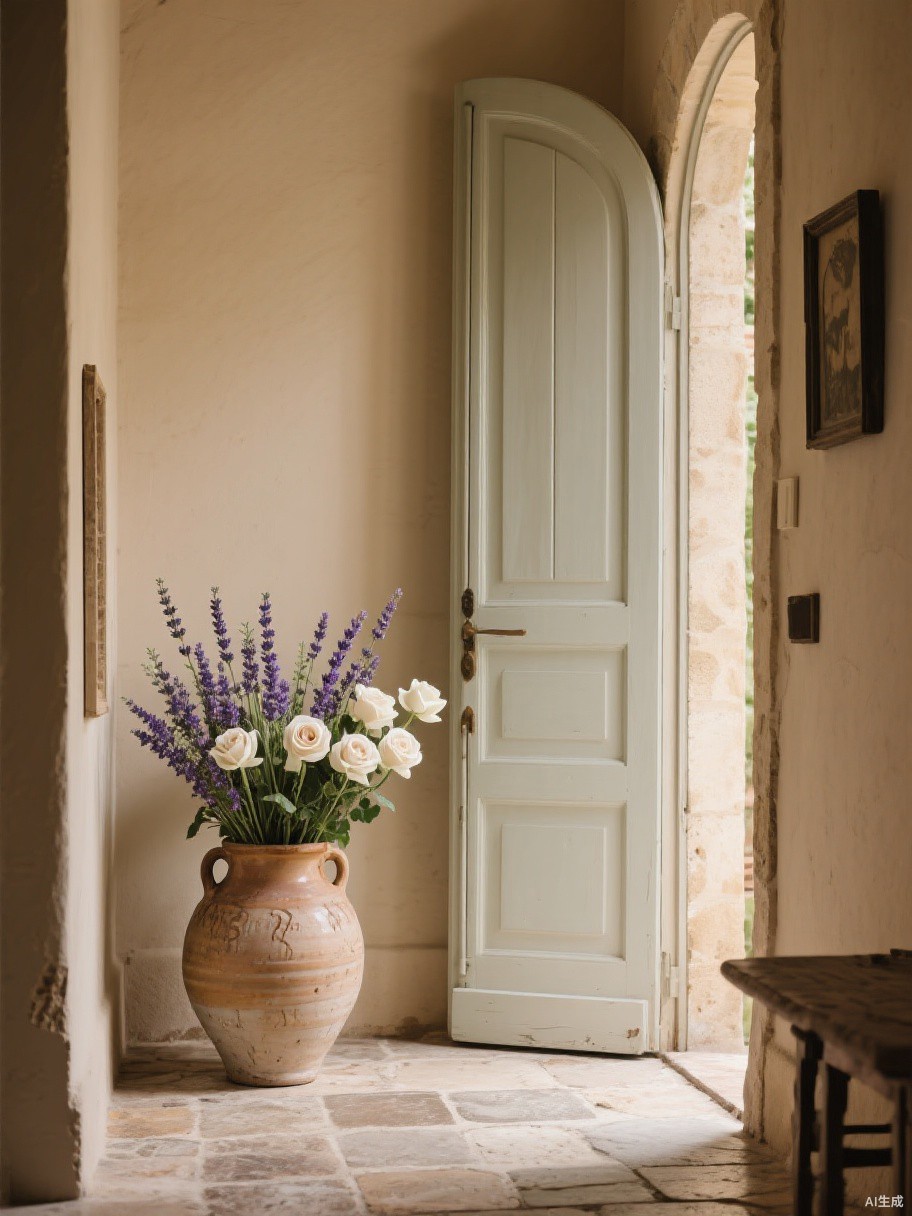 French Provencal artificial flower collection - lavender and roses arrangement by BloomWitness