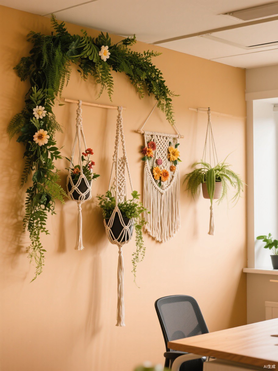 Artificial green wall decor for office - BloomWitness