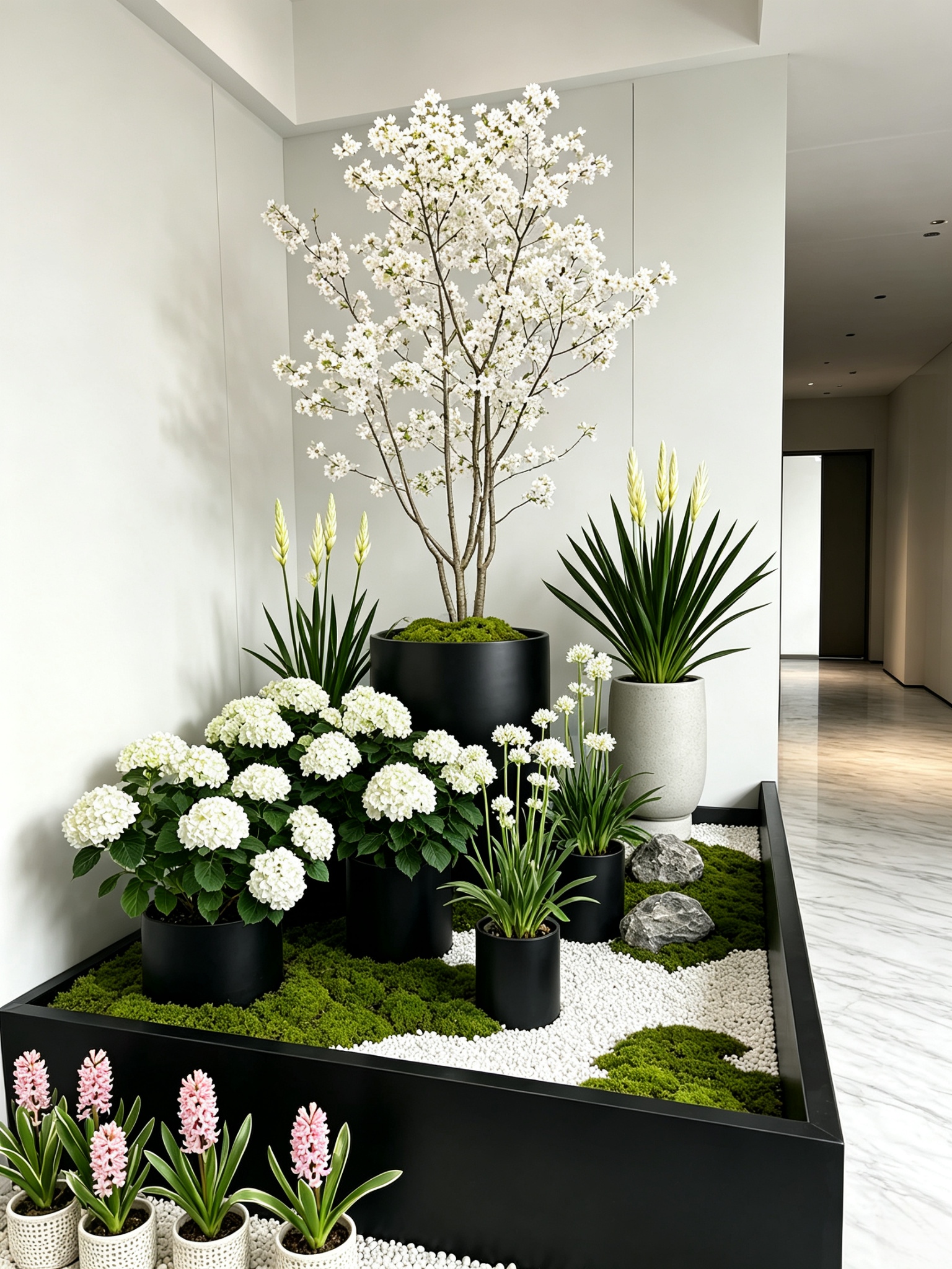 Indoor yellow floral arrangement