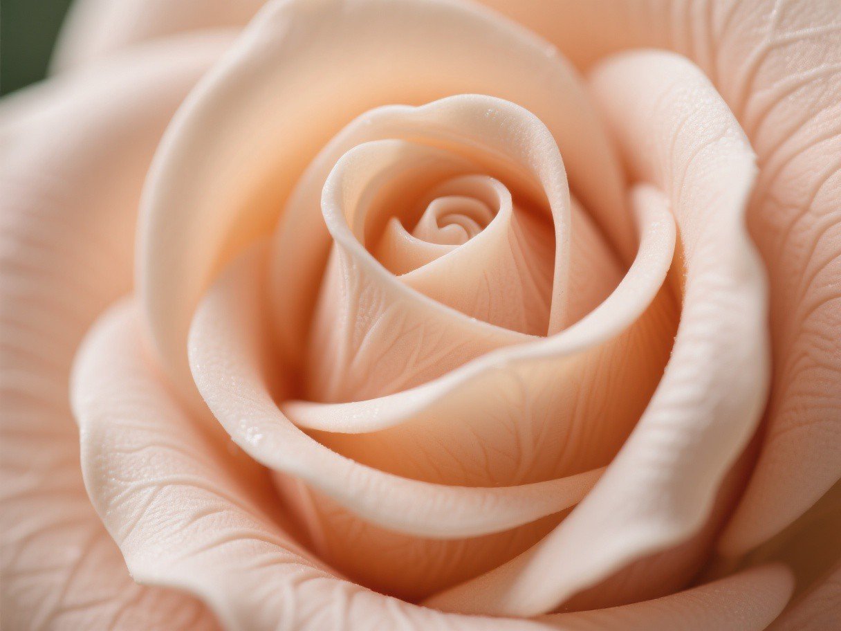 Macro close-up of a real touch flower petal showing soft polymer texture and natural veining