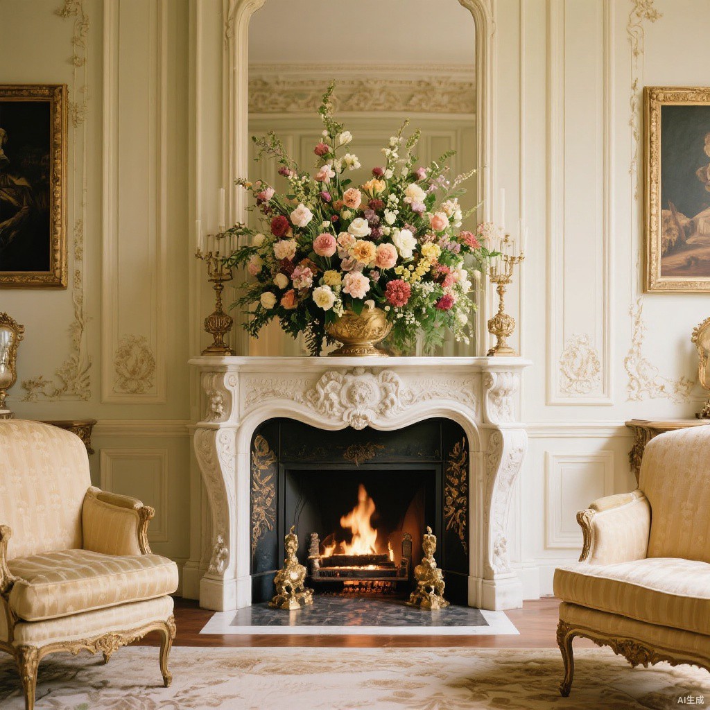 Artificial flower arrangement for living room coffee table - BloomWitness