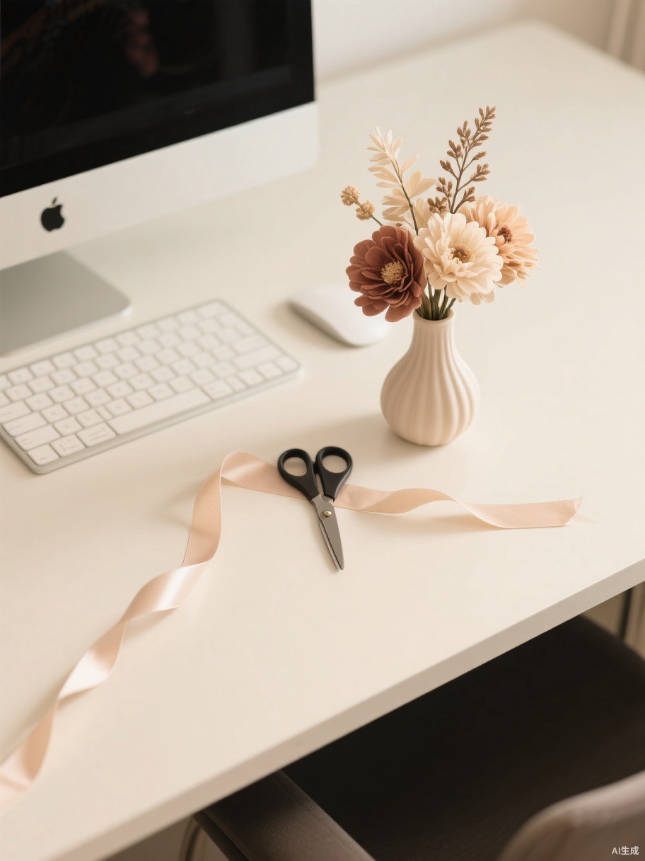 Artificial flower styling tips for office desk decoration - BloomWitness